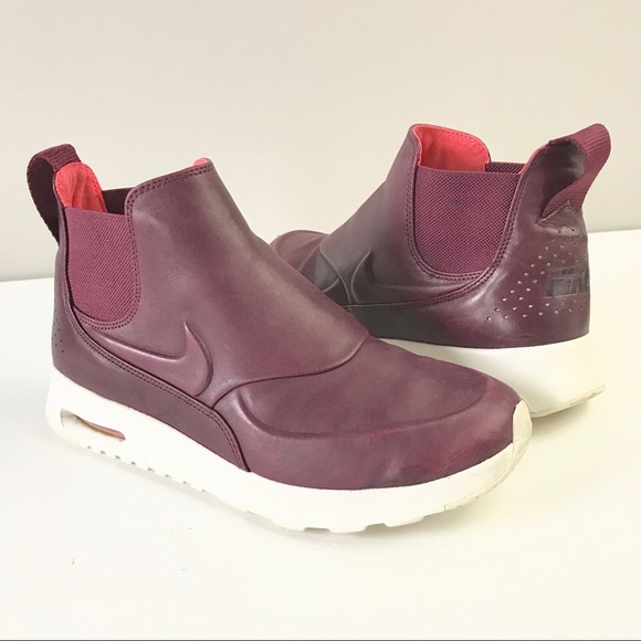 nike maroon thea leather